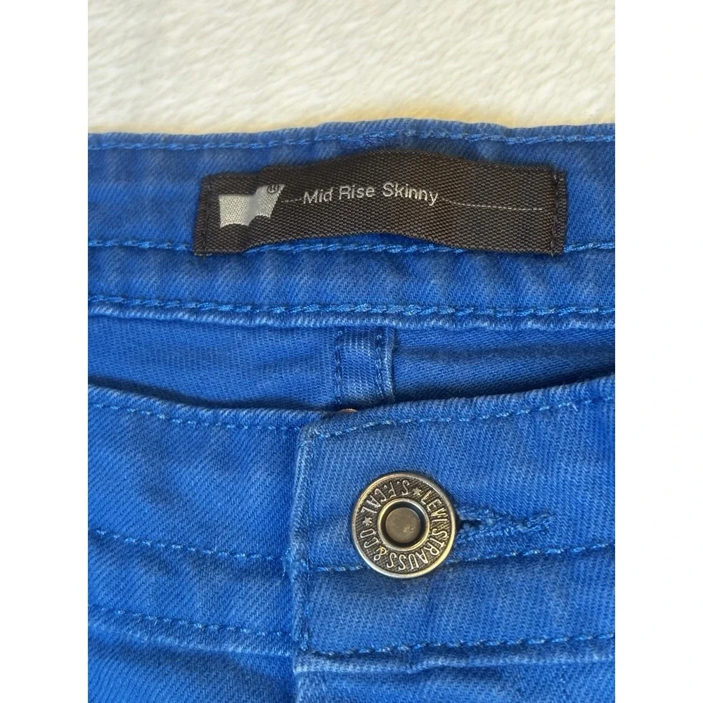Levi's Jeans Mid Rise Skinny Cobalt‎ Blue Size 12